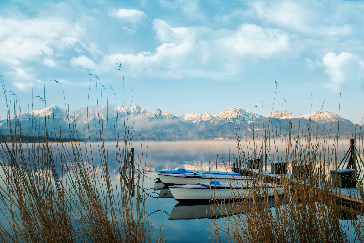 Boote am Steg